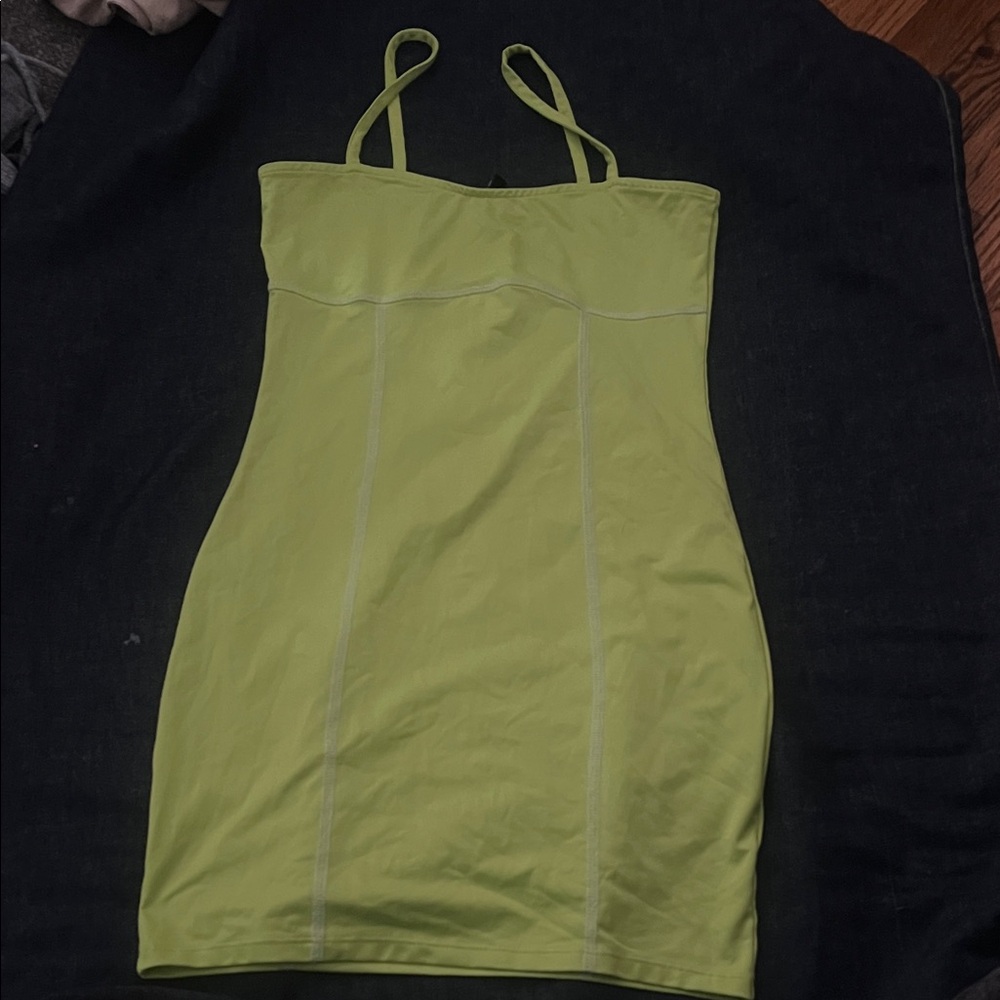 H&M Lime Green Midi Dress